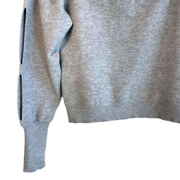 Good American Off Shoulder Sweatshirt Top - Picture 4 of 7